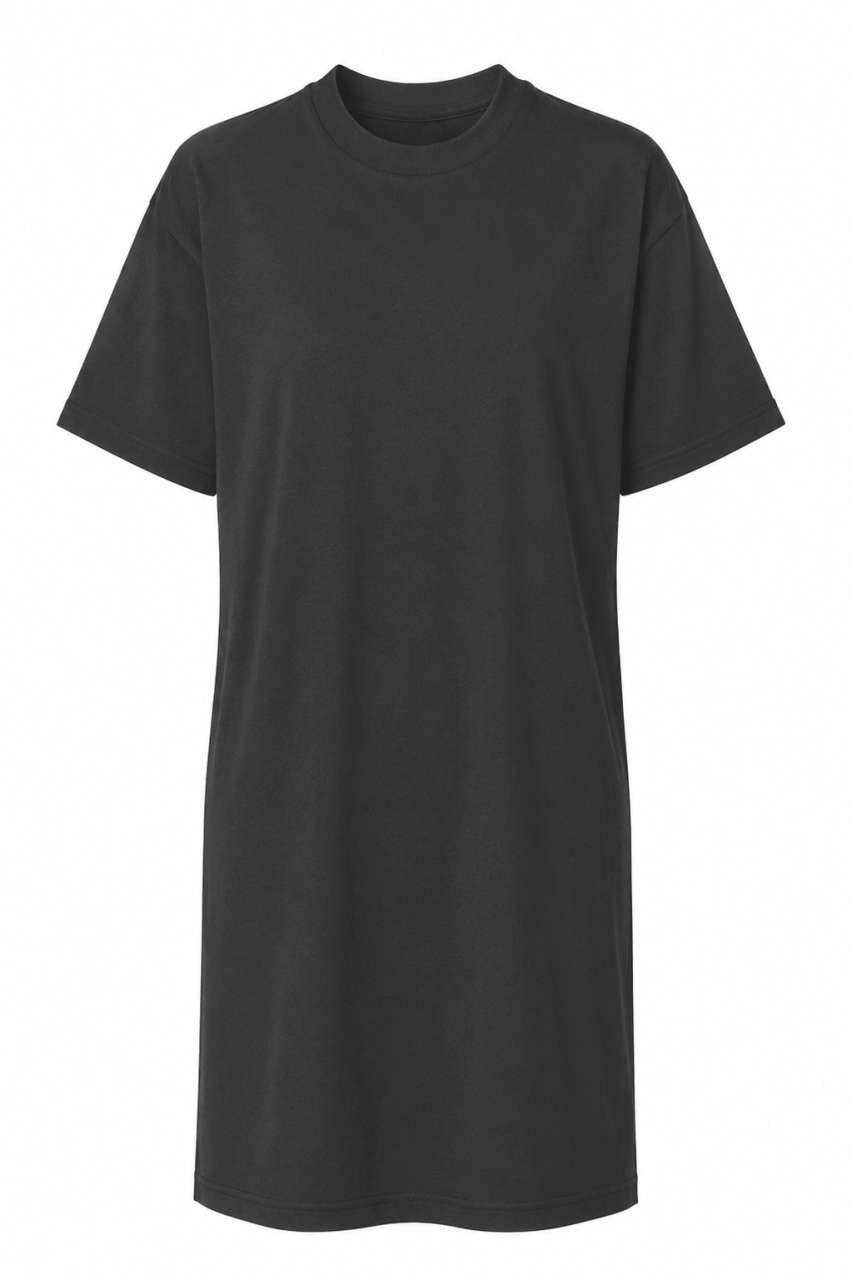 WOMENS TEE DRESS – Black | PrintoTerra