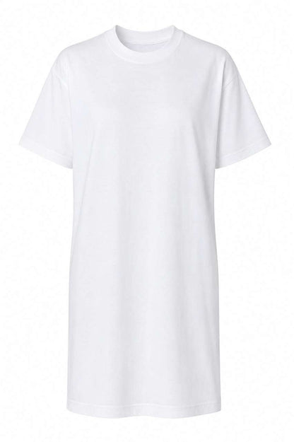 WOMENS TEE DRESS – White | PrintoTerra